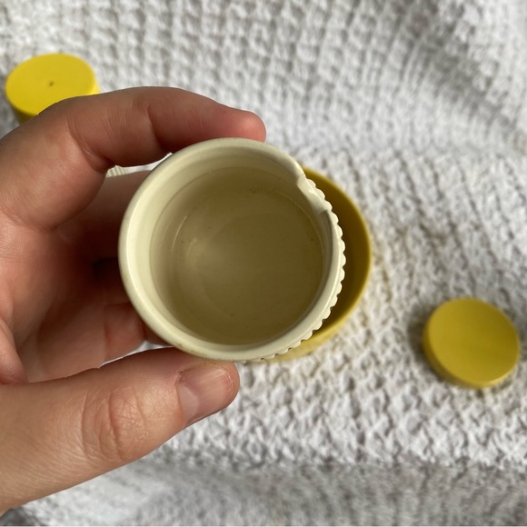 Vintage Hornsea Summertime Cruet set salt & pepper shaker mustard pot & dish MCM - Picture 12 of 16